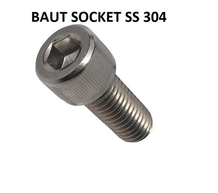 (1pcs) SS304 Baut Socket M10x16