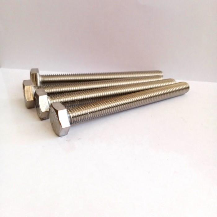 (1pcs) SS304 Baut Hex Bolt M10x25