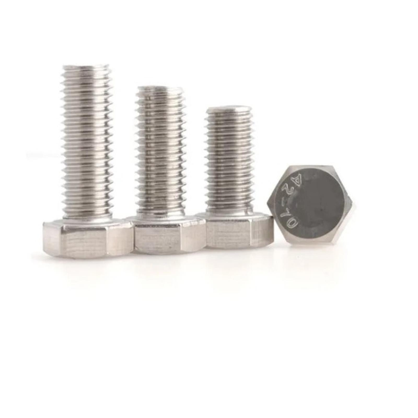 (1pcs) SS304 Baut Hex Bolt M5x40