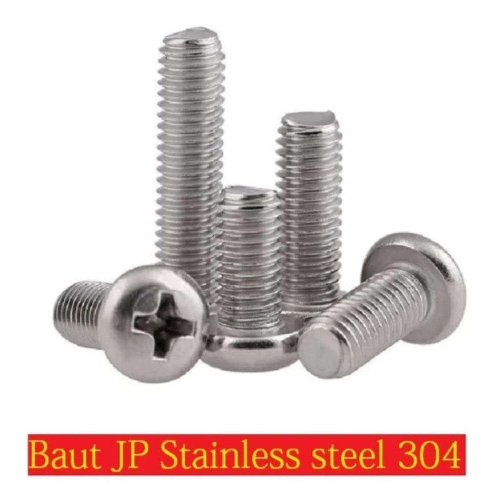 (1pcs) SS304 Baut Pan Philips M2x6