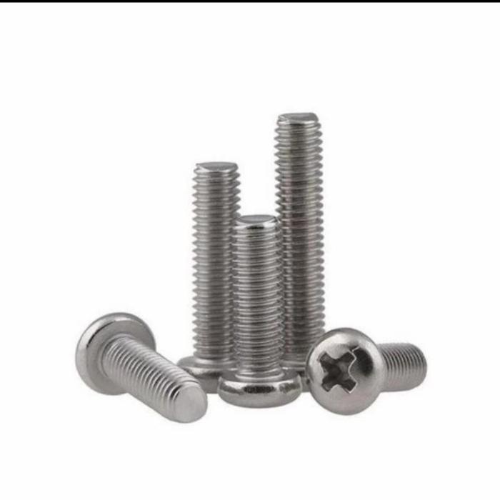 (1pcs) SS304 Baut Pan Philips M3x16