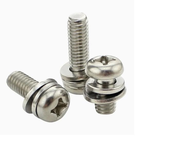 (1pcs) SS304 Baut JP Kombinasi M6x16