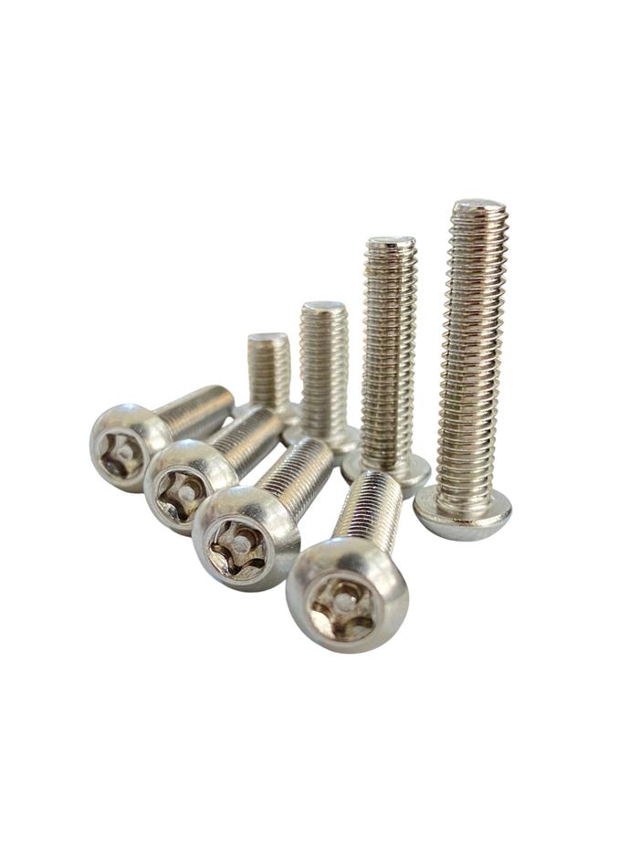 (1pcs) SS304 Baut Button Torq 5 Bintang M6 x 20