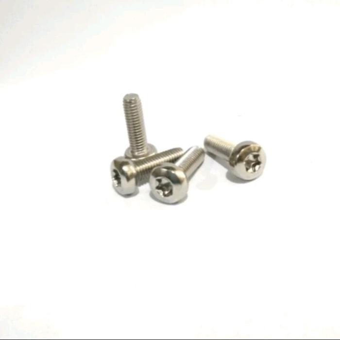 (1pcs) SS304 Baut Button Torq W/O M3x4