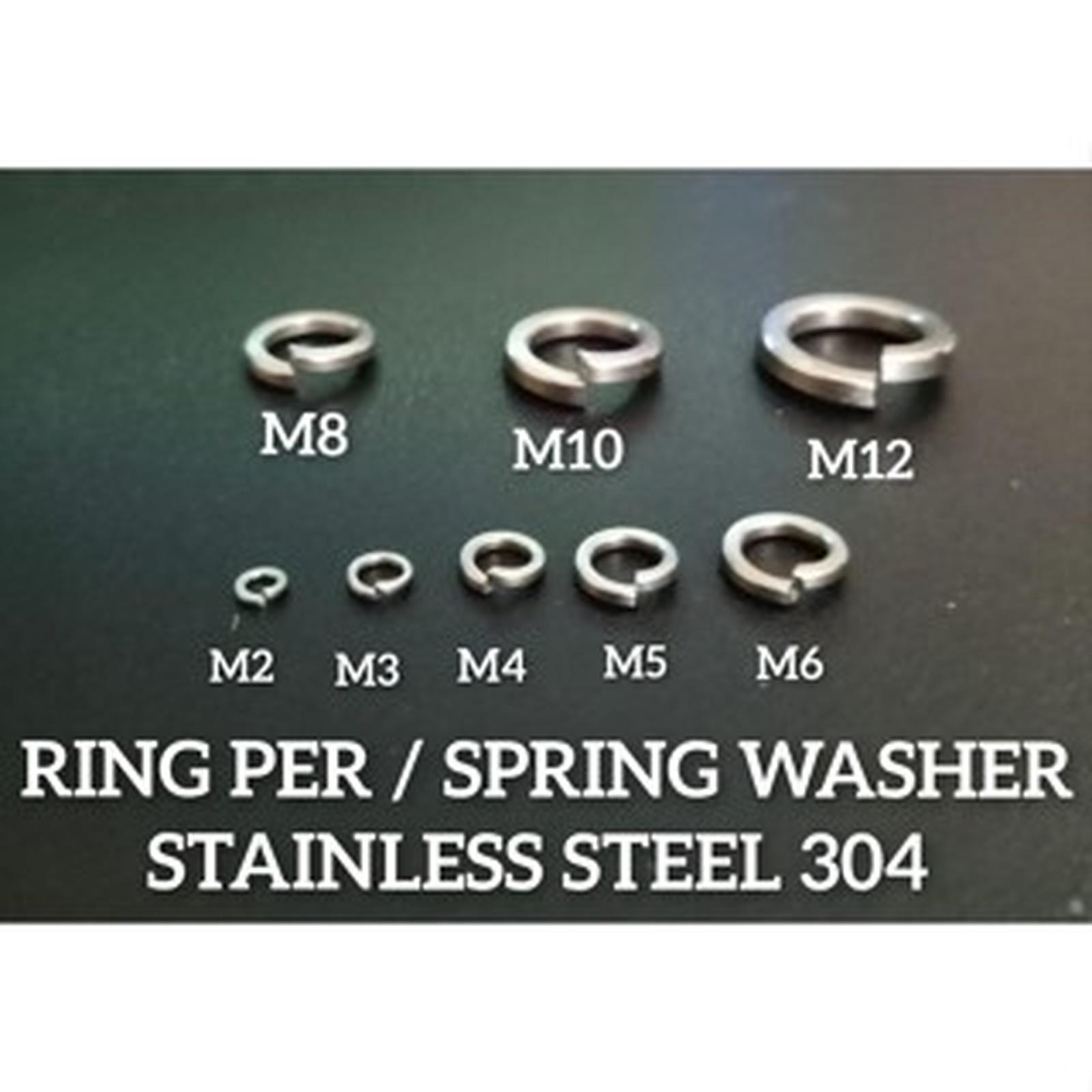 (1pcs) Stainless Steel 304 Ring Per / Spring Washer M5