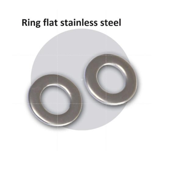 (1pcs) Stainless Steel 304 Ring Flat Washer M2