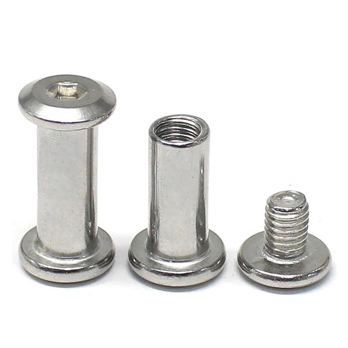 (1pcs) SS304 Hex Socket Chicago Screw M5x6
