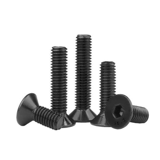 (1pcs) Baut Countersunk Carbon Steel Hitam M4x6