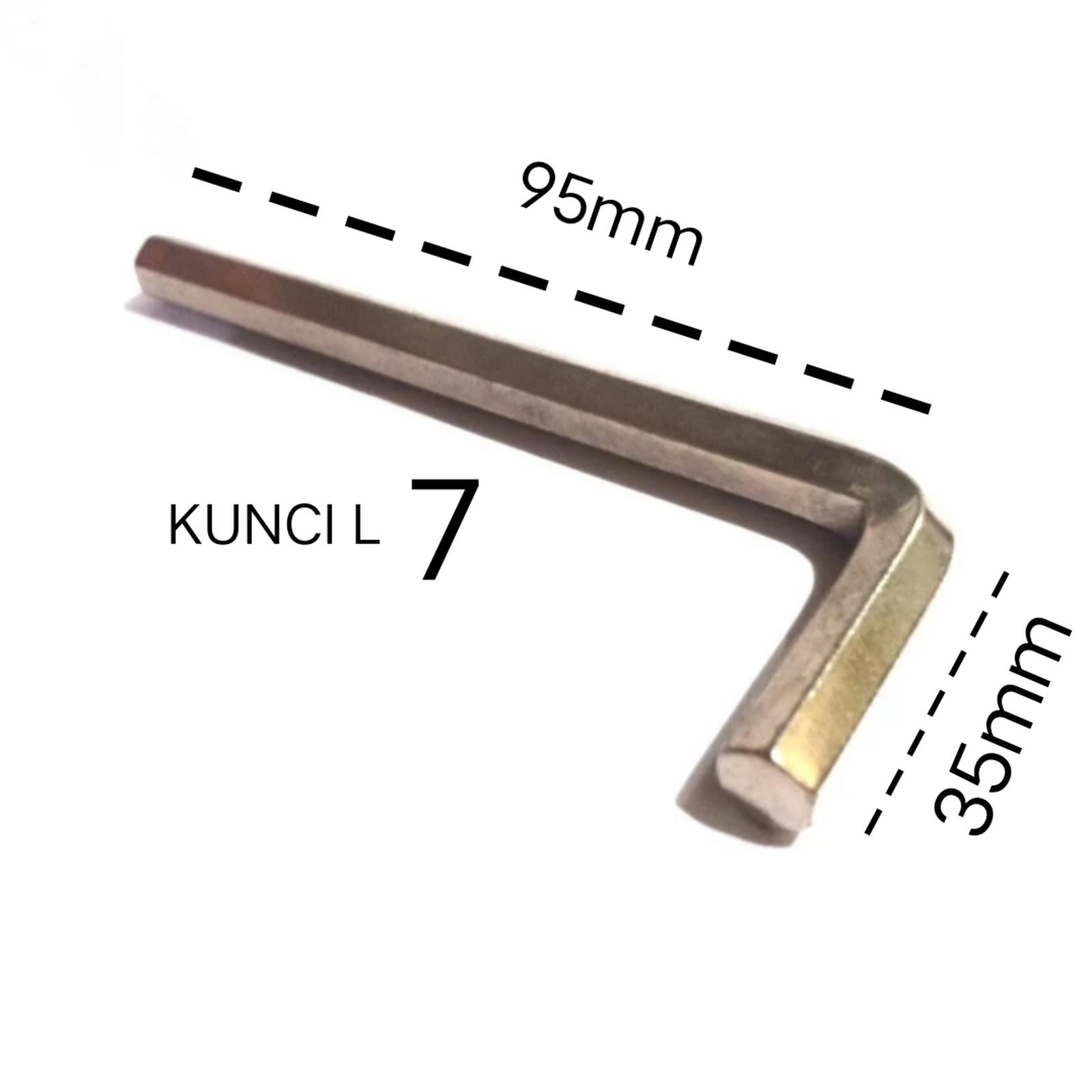 (1pcs) Kunci Hexa L7